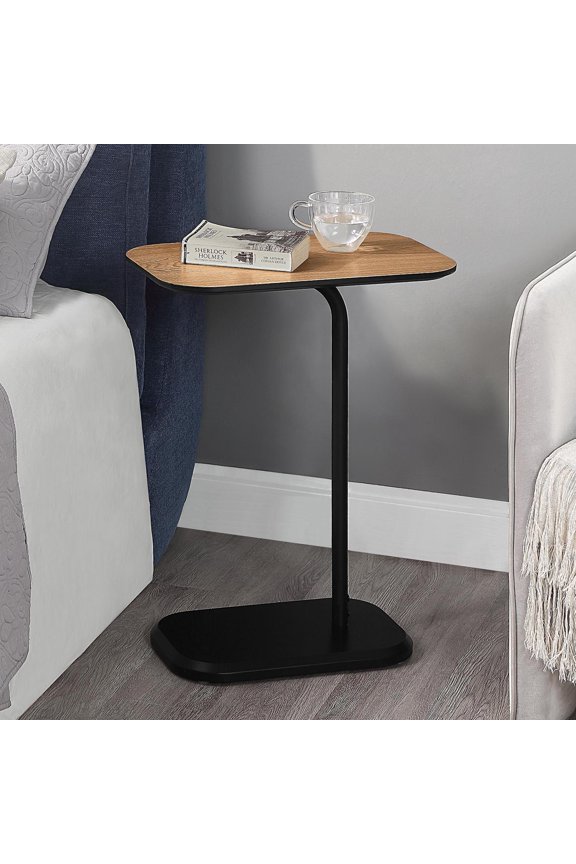 Oslo 19" x 12" x 25.25" C End Table, Hampton Brown/Black