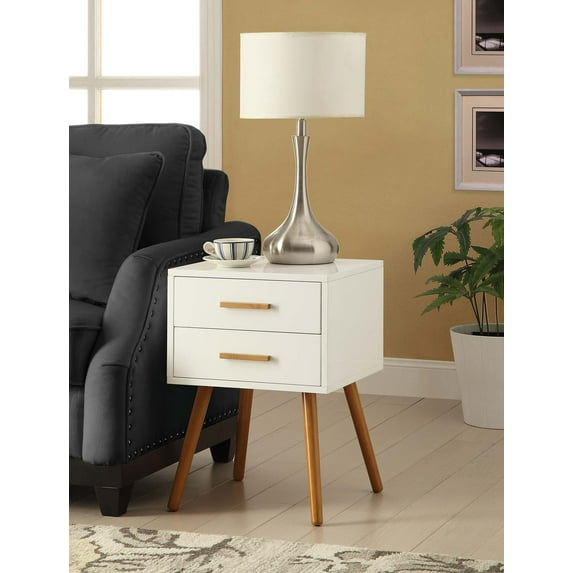 Convenience Concepts Oslo 2-Drawer End Table, Multiple Colors