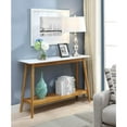 thumbnail image 1 of Convenience Concepts Oslo Console Table in White and Natural Wood Finish, 1 of 3