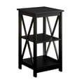 thumbnail image 1 of Convenience Concepts Oxford 23.75" Tall End Table with Shelves, Black, 1 of 11