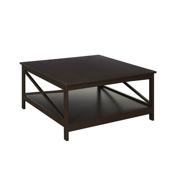 Convenience Concepts Oxford 36" Square Coffee Table, Espresso