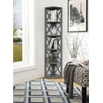 thumbnail image 1 of Convenience Concepts Oxford 5 Tier Corner Bookcase, Multiple Finishes, 1 of 2