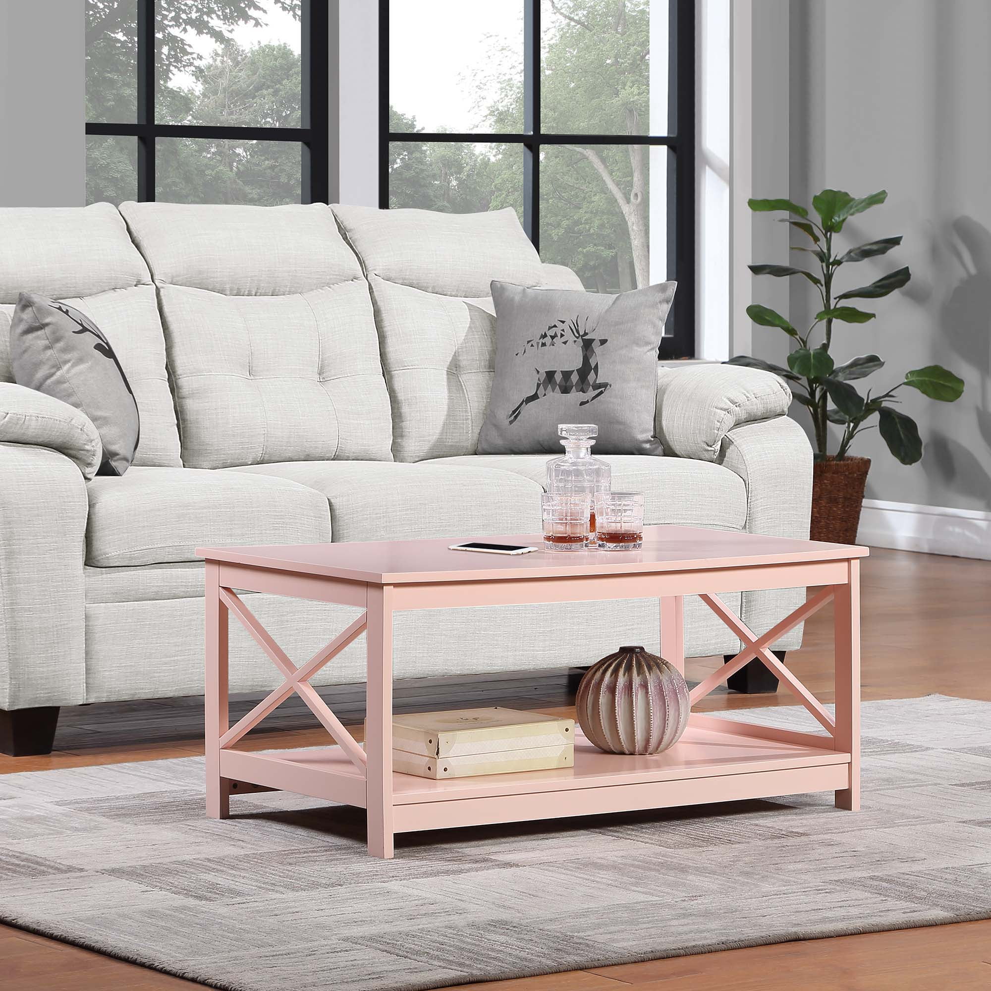 Pink and white clearance side table
