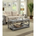 thumbnail image 1 of Convenience Concepts Oxford Coffee Table with Shelf, Gray, 1 of 3
