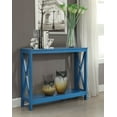 thumbnail image 1 of Convenience Concepts Oxford Console Table with Shelf, Blue, 1 of 5
