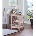 thumbnail image 1 of Convenience Concepts Oxford End Table with Shelves, Blush Pink, 1 of 8