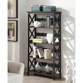 Oxford 5 Tier Bookcase, Espresso