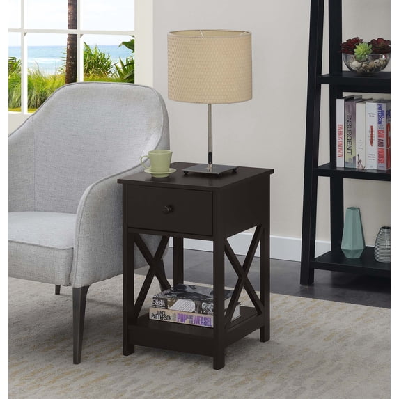 Convenience Concepts Oxford 1 Drawer End Table, Multiple Finishes