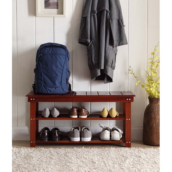 Convenience Concepts Oxford Utility Mudroom Bench
