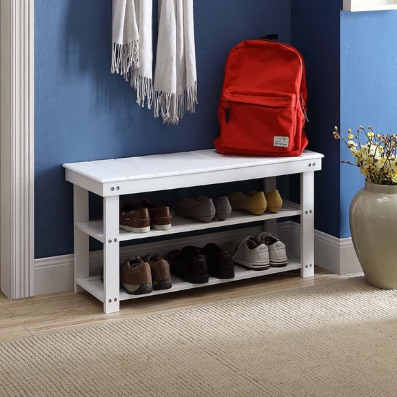 Convenience Concepts Oxford Utility Mudroom Bench