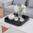 thumbnail image 1 of Convenience Concepts Palm Beach Geometric Decorative Serving Tray, Black, 1 of 5