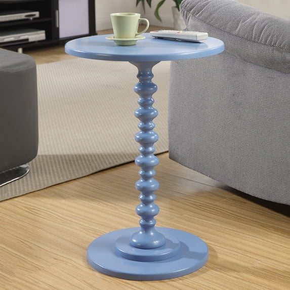 Convenience Concepts Palm Beach No Tools Spindle Table, Blue