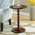 thumbnail image 1 of Convenience Concepts Palm Beach No Tools Spindle Table, Espresso, 1 of 9