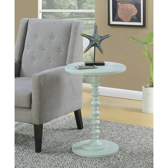 Convenience Concepts Palm Beach No Tools Spindle Table, Sea Foam