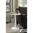 thumbnail image 1 of Convenience Concepts Palm Beach No Tools Spindle Table, White, 1 of 2