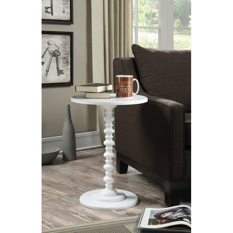 Convenience Concepts Palm Beach No Tools Spindle Table White