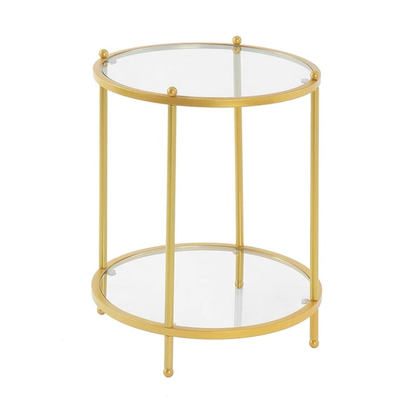 Convenience Concepts Royal Crest 2 Tier Round End Table