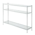 thumbnail image 1 of Convenience Concepts Royal Crest Console Table in Clear Glass With Chrome Frame, 1 of 6