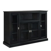 Convenience Concepts Summit Highboy TV Stand with Storage Cabinets and Shelves, Black
