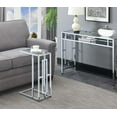 thumbnail image 1 of Convenience Concepts Town Square Chrome C Table, 1 of 2