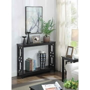 Convenience Concepts Town Square Console Table in Black Wood Finish