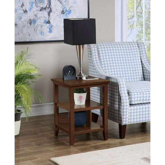 Convenience Concepts Tribeca End Table with Shelves, Espresso
