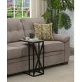 thumbnail image 1 of Convenience Concepts Tucson C End Table, Gray Marble/Black, 1 of 3