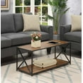 thumbnail image 1 of Convenience Concepts Tucson Coffee Table with Shelf, Barnwood/Black, 1 of 5