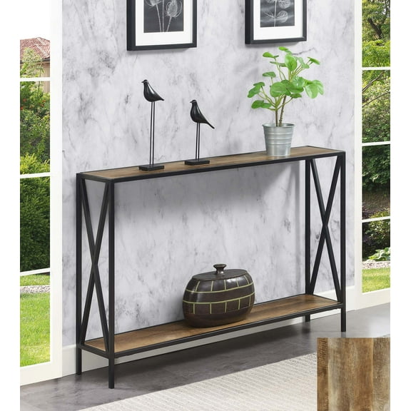 Convenience Concepts Tucson Console Table with Shelf, Barnwood
