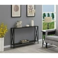 Convenience Concepts Tucson Console Table with Shelf, Espresso/Black