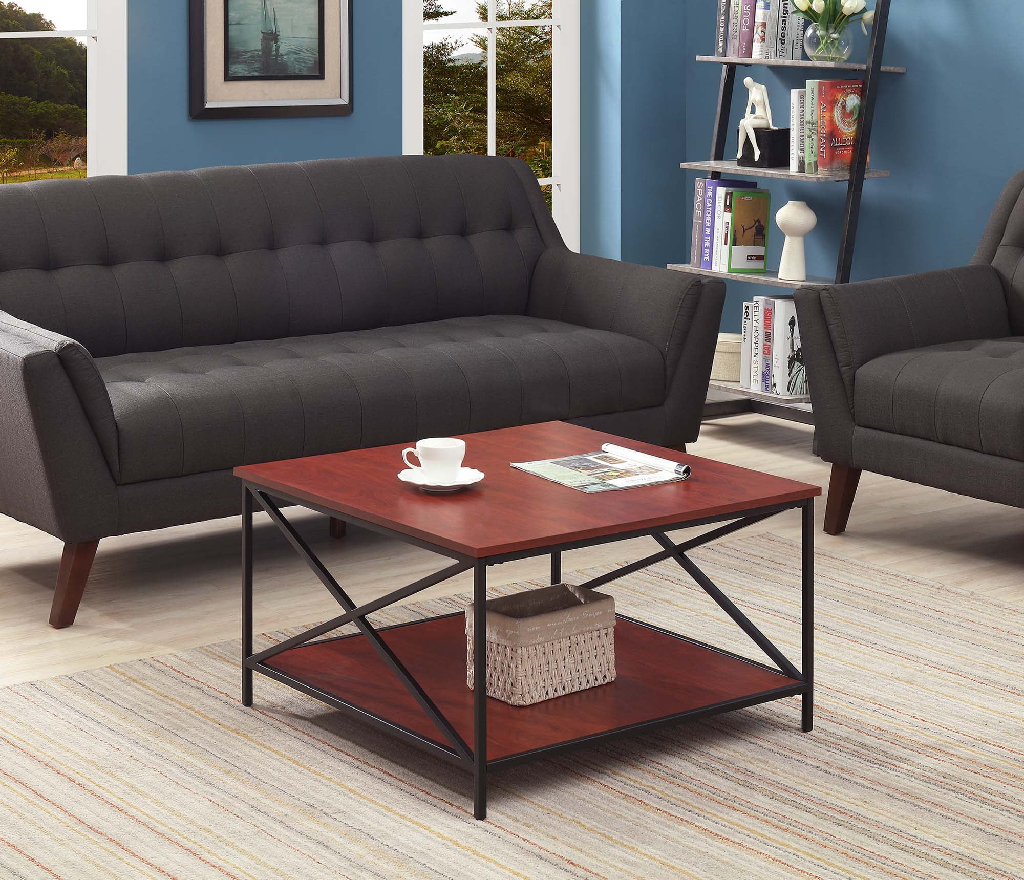 Convenience Concepts Tucson Metal Square Coffee Table - Walmart.com