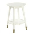 thumbnail image 1 of Convenience Concepts Wilson Mid-Century Round End Table with Bottom Shelf, 1 of 7