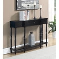 thumbnail image 1 of Convenience Concepts Wyoming Black Console Table, 1 of 6