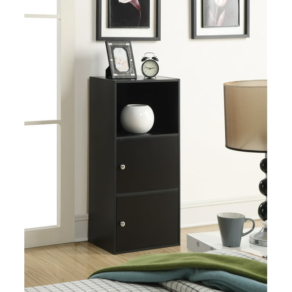 Convenience Concepts X-Tra Storage 2-Door Modular Cabinet, Black