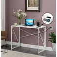 thumbnail image 1 of Convenience Concepts Xtra Folding Desk with 2 Outlets and 2 USB Ports n, White, 1 of 10