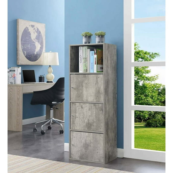 Convenience Concepts Xtra Storage 3 Door Cabinet with Shelf, Faux Birch