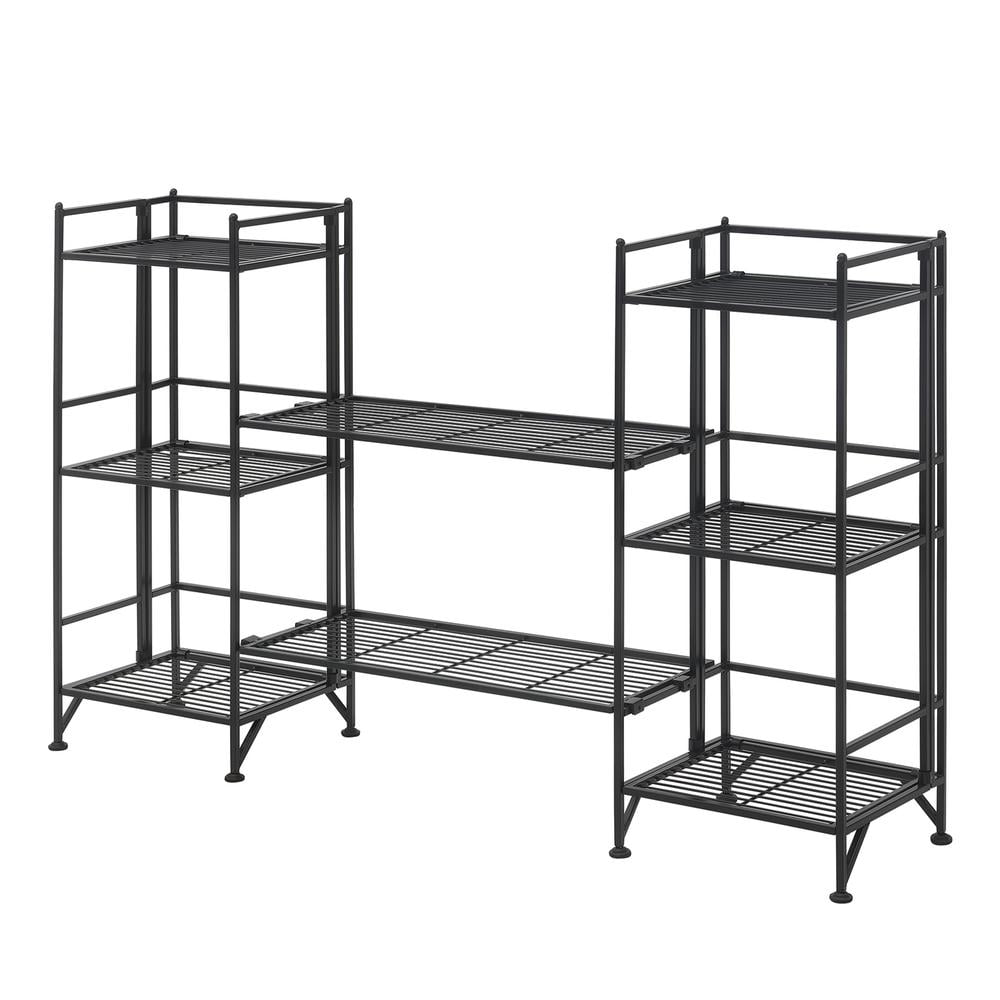 Convenience Concepts Xtra Storage 3 Tier Folding Metal Shelves with Set