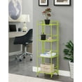 thumbnail image 1 of Convenience Concepts Xtra Storage 4 Tier Folding Metal Shelf, Lime, 1 of 8