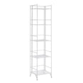 thumbnail image 1 of Convenience Concepts Xtra Storage 5 Tier Folding Metal Mesh Shelf, White, 1 of 7