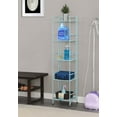 thumbnail image 1 of Convenience Concepts Xtra Storage 5 Tier Folding Metal Shelf, Seafoam, 1 of 7