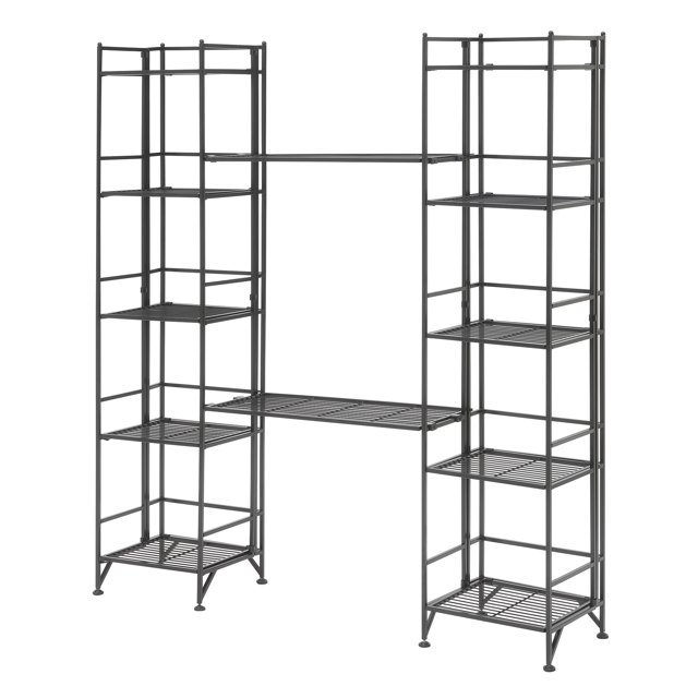 Convenience Concepts Xtra Storage 5 Tier Folding Metal Shelves with Two