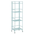 thumbnail image 1 of Convenience Concepts Xtra Storage Four-Tier Folding Shelf with Green Metal Frame, 1 of 8