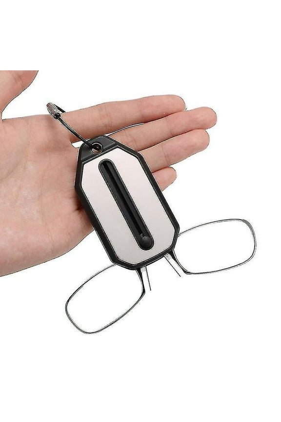 Convenience Keychain Mini Nose Clip Reading Glasses Case Thinoptics Style