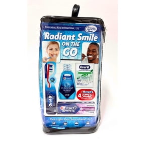 Convenience Kits International Radiant Smile On The Go 4 pc Oral Care Travel Kit