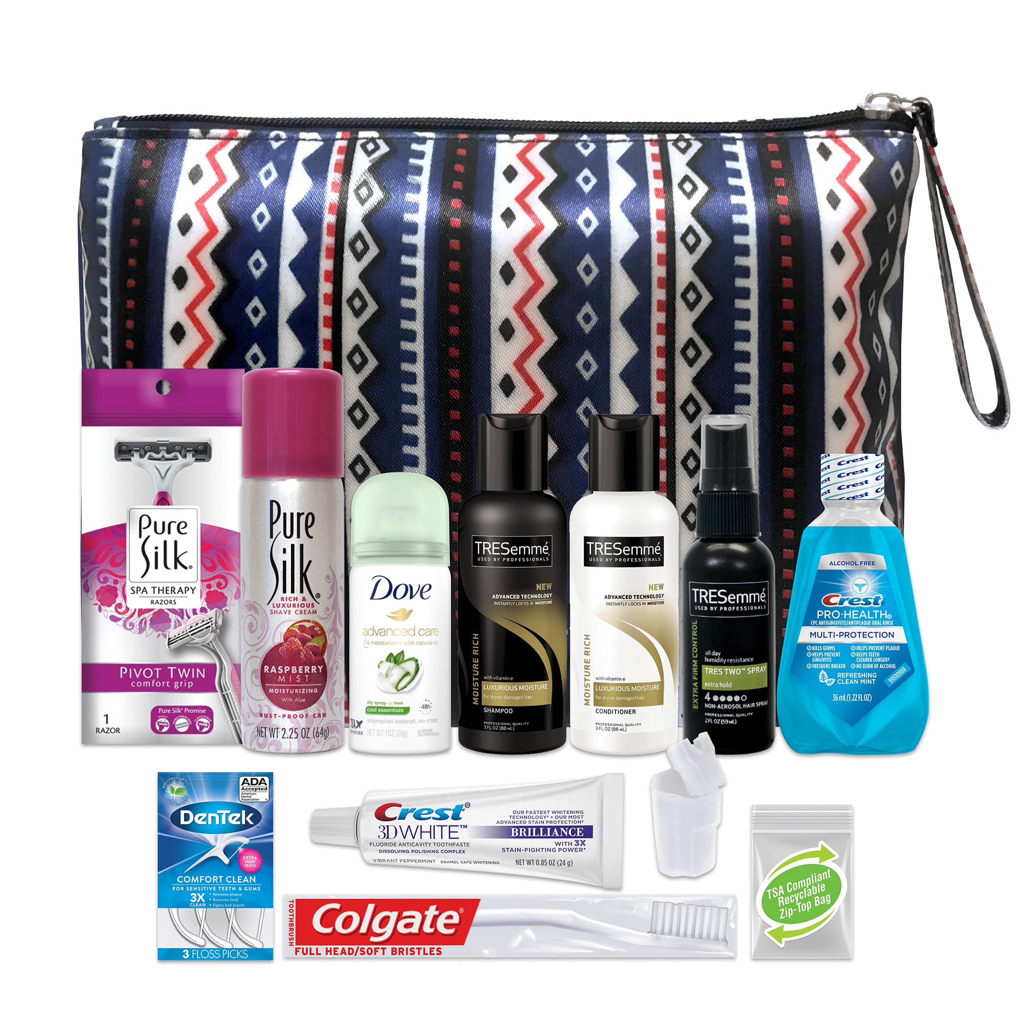 Convenience Kits Womens Premium 20-Piece Necessities Travel Kit