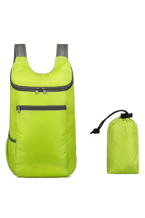 Convenient 10L Folding Rucksack, Lightweight and Tear Resistant for Any Activity (Green)