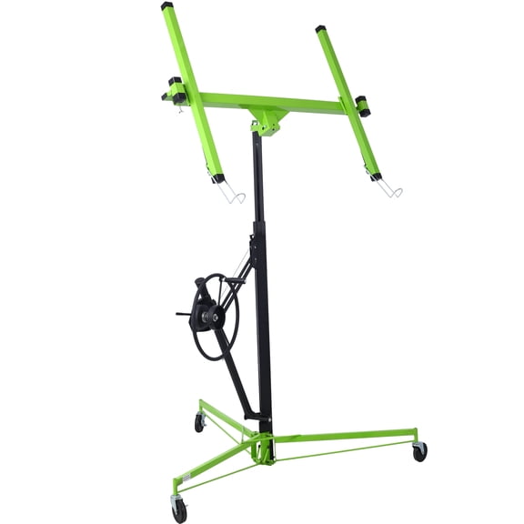 Convenient 11FT Drywall Panel Lift , Square Tube Base, 150lbs Load Capacity - Easy One Person Operation,Blue