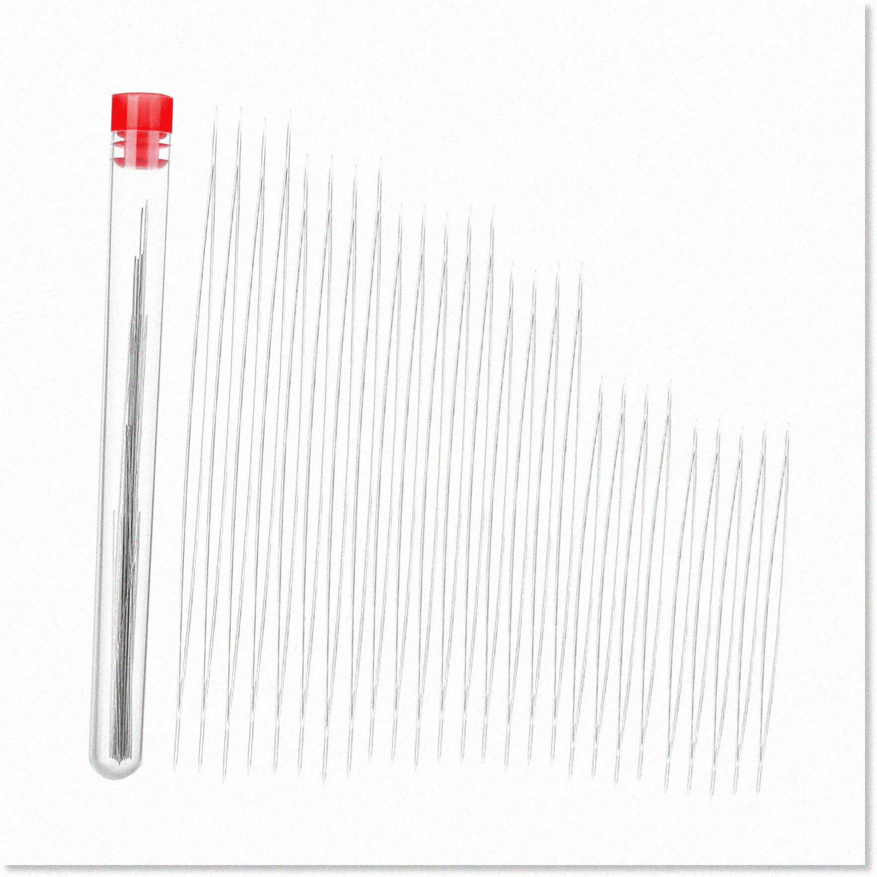 Convenient 32Piece Collapsible Beading Needles Set Assorted Sizes