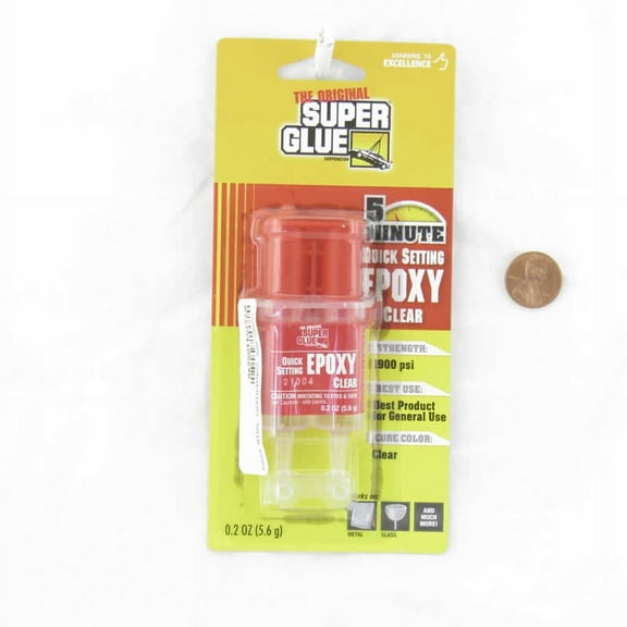 Convenient 5 Minute 0.2 Ounce Quick Setting Clear Epoxy