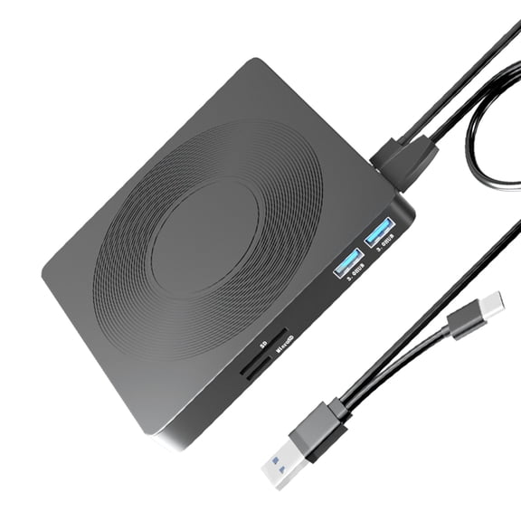 Convenient 6 In 1 External Disc Drives, Disc Burners Reliability Data Transfer for Music, Movies, Software Installation